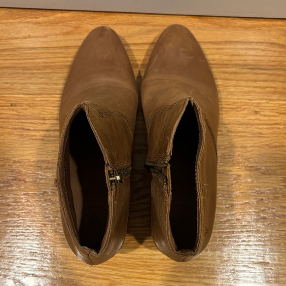 Frye - Women’s Brown Leather Ankle Zip Boots Sz 6.5 - Picture 4 of 6